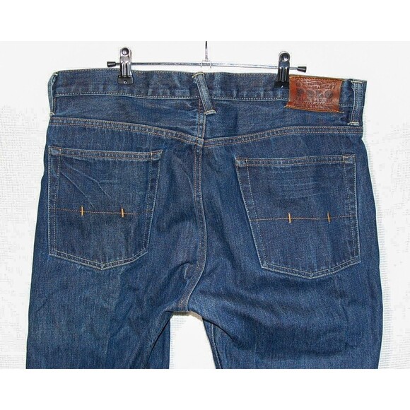 Polo Ralph Lauren Jeans Vintage 67 Loose Fit Dark Wash Denim Men’s Jeans 36W 26L - Picture 1 of 5